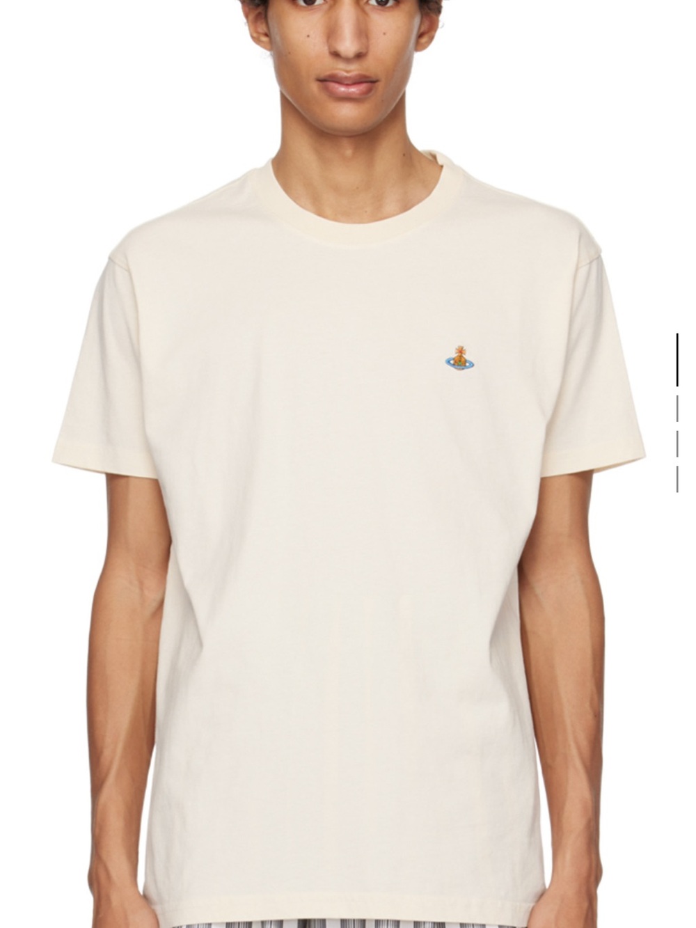 Vivienne Westwood Cream Short-Sleeve Logo Crewneck T-Shirt